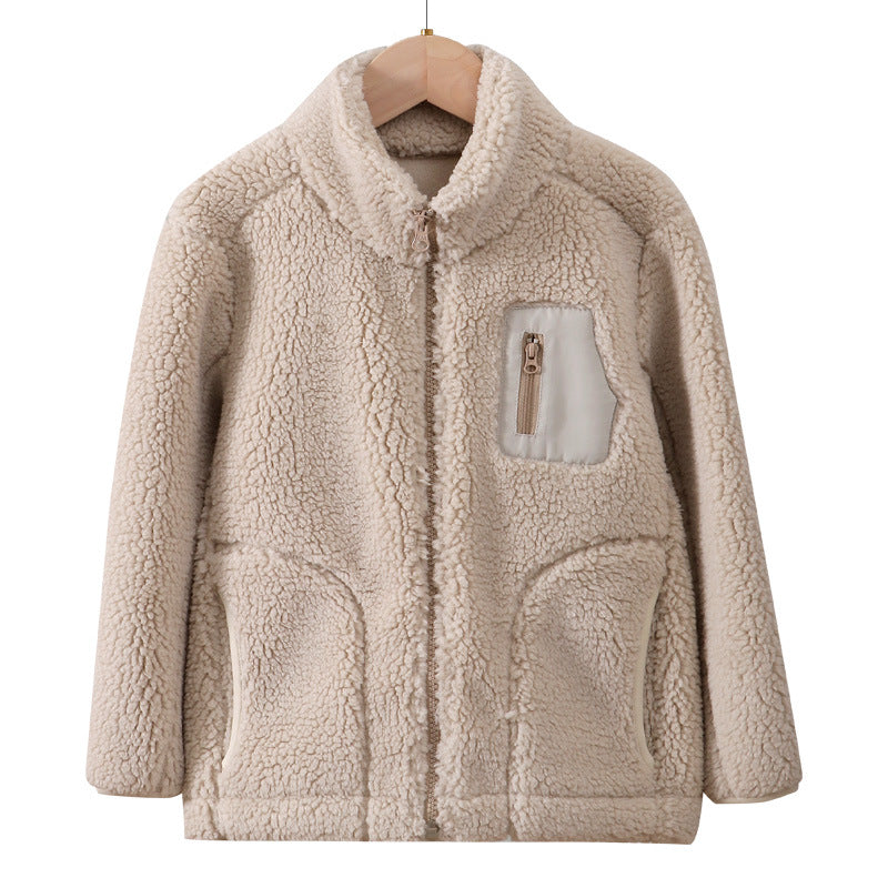 A Children's fleece warm jacket