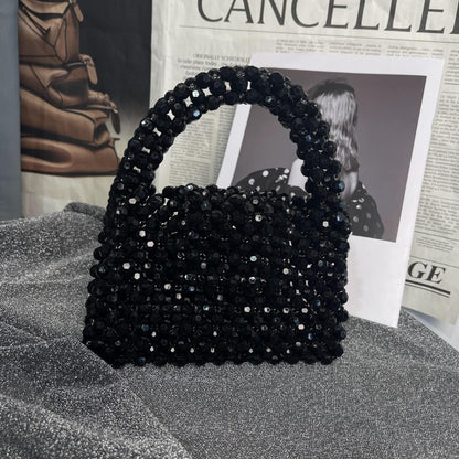 A niche design bag women's summer high-value girlfriends with the same multi-color cut beaded bag handmade DIY handbag
