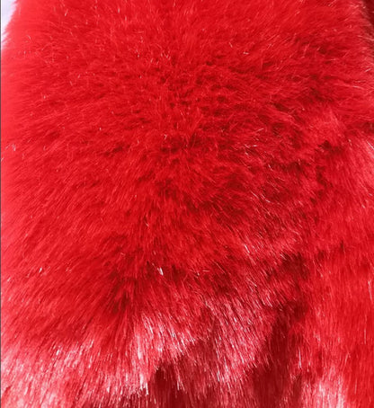 A faux fur jacket