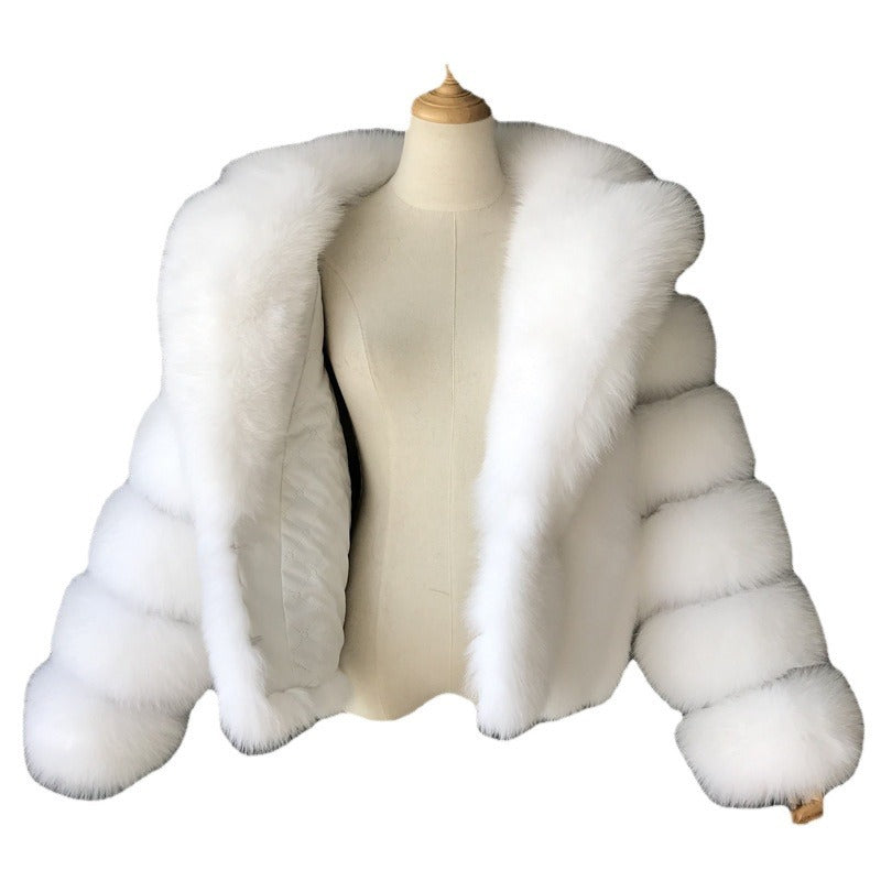A faux fur jacket