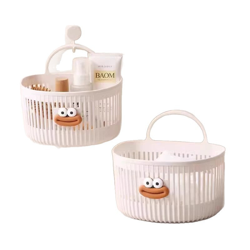 A storage basket hanging basket