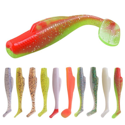 A TPR floating T-tail soft bait Luya simulation fake bait