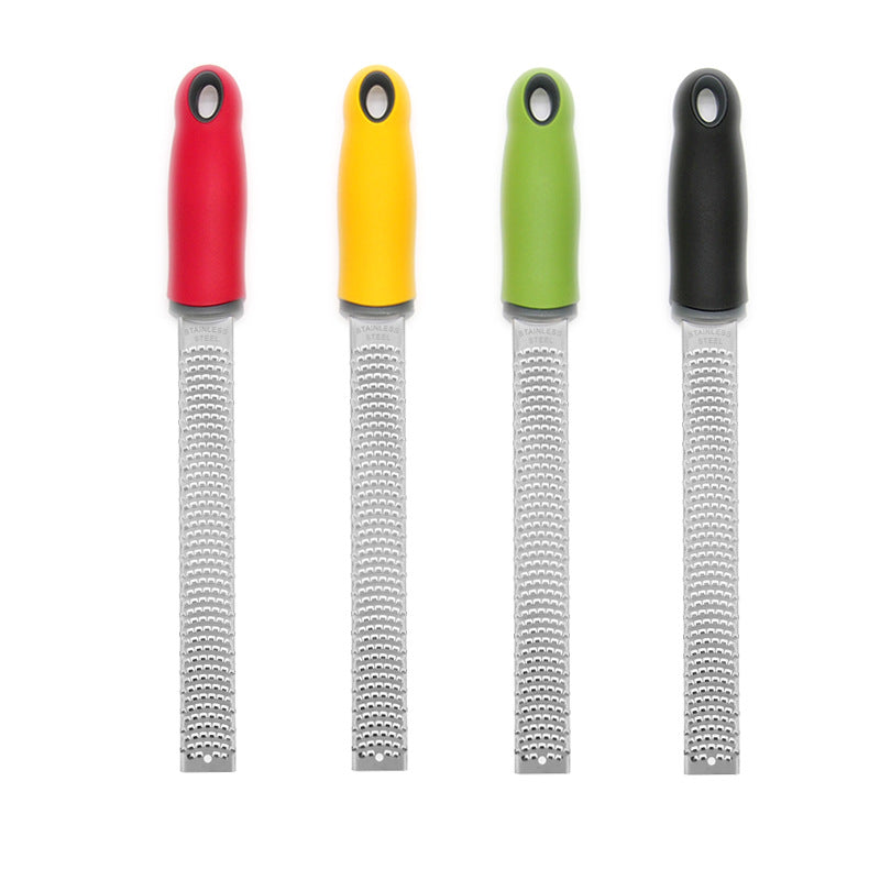 A stainless steel multi-function scraper