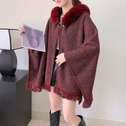 A faux fur jacket