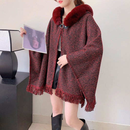 A faux fur jacket
