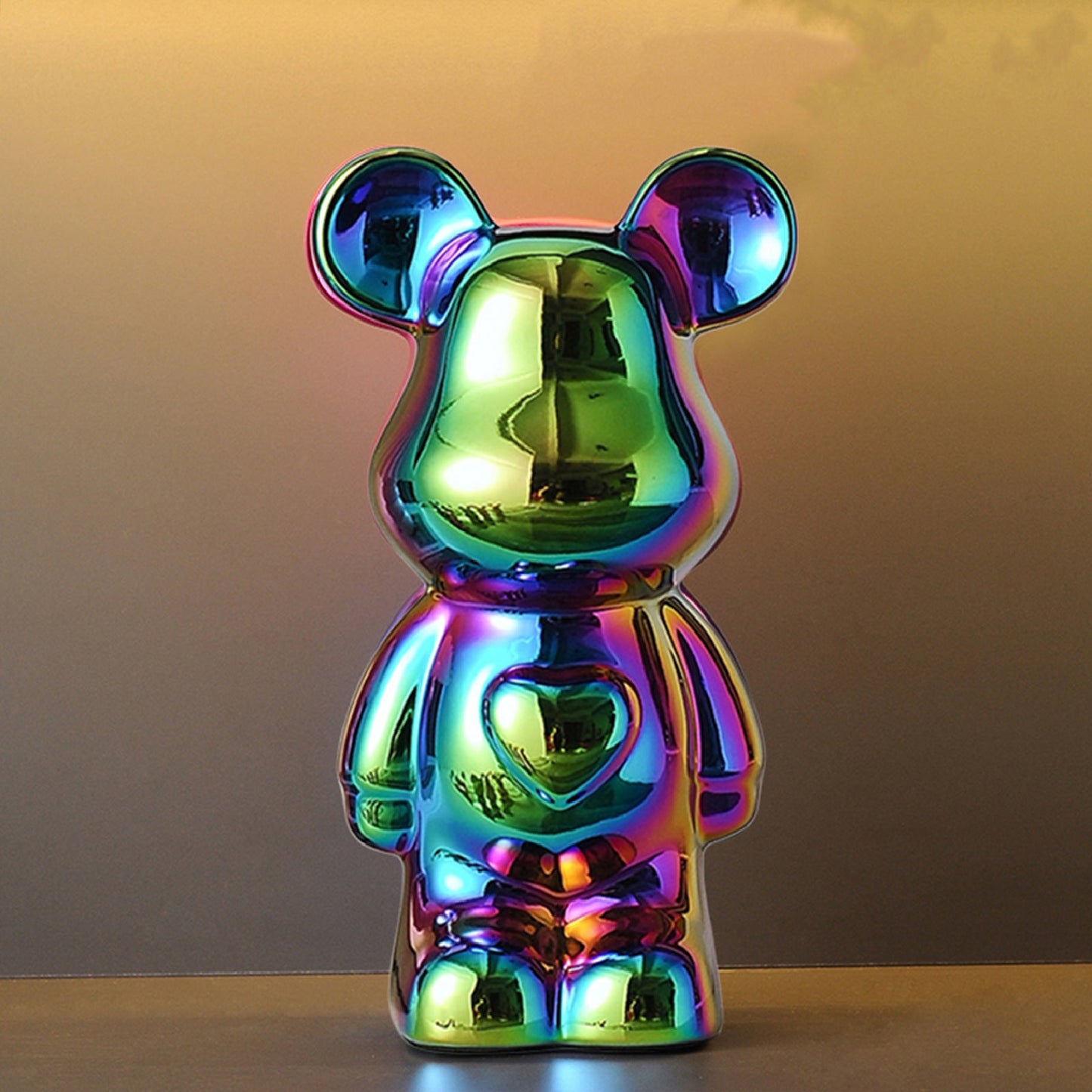 A cartoon love bear violent bear ornament