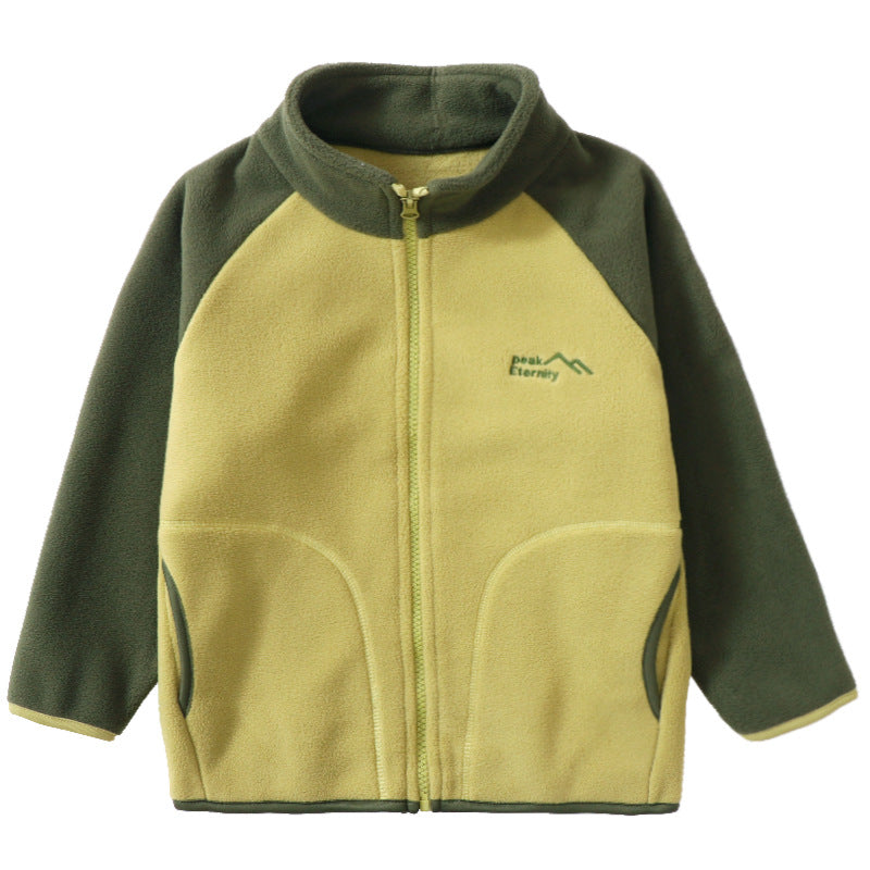 A Children's fleece warm jacket