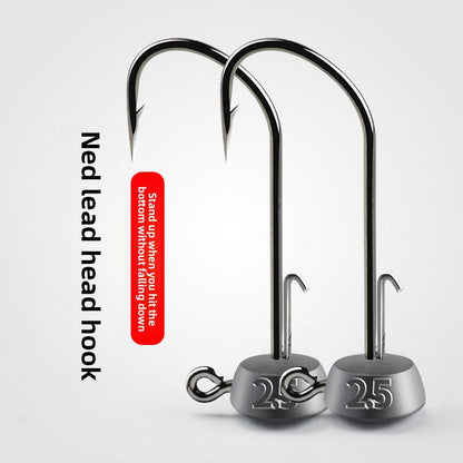A Ned lead head hook Luya tumbler anti-hanging bottom fish hook