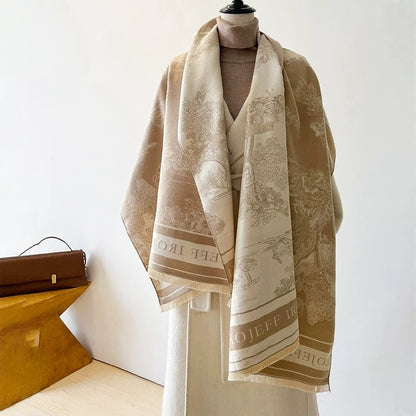 A scarf a warm shawl