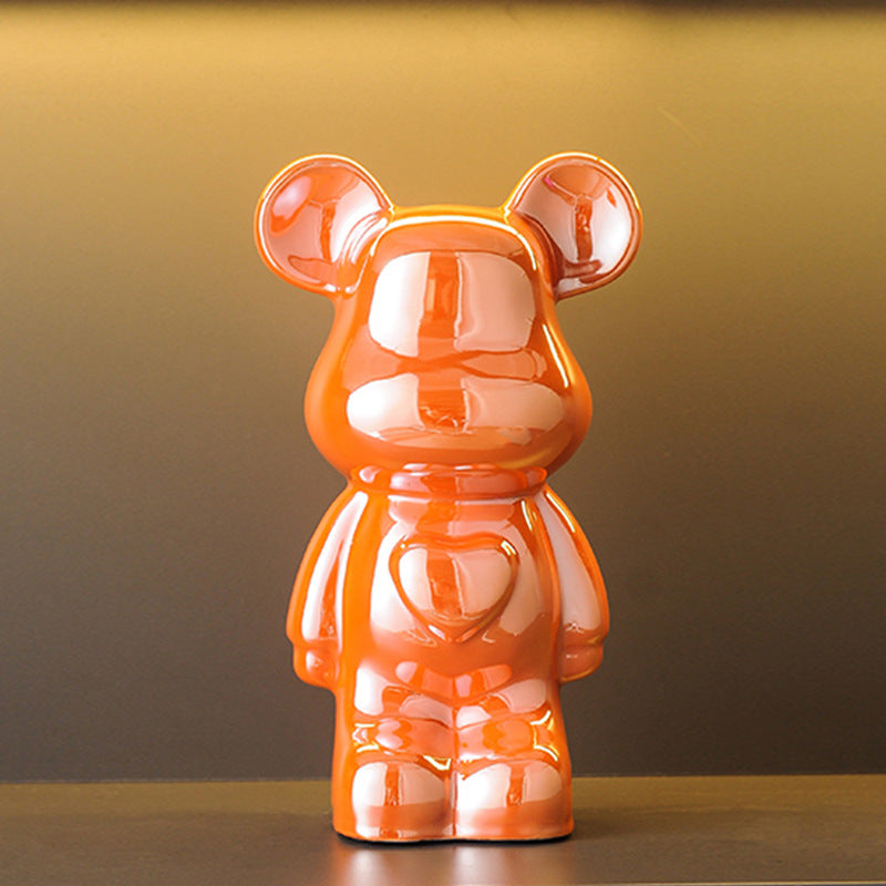 A cartoon love bear violent bear ornament
