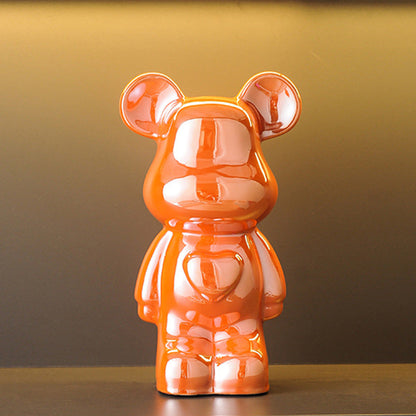A cartoon love bear violent bear ornament
