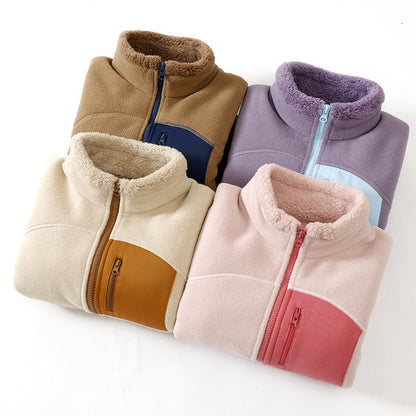 A Children's fleece warm jacket