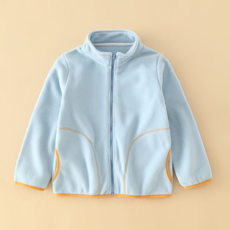 A Children's fleece warm jacket