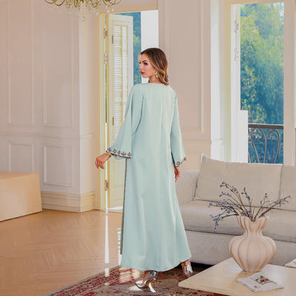 A long-sleeved robe women's dress