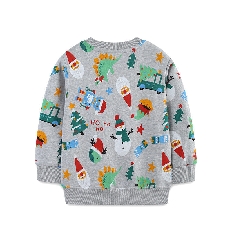 A christmas print sweater