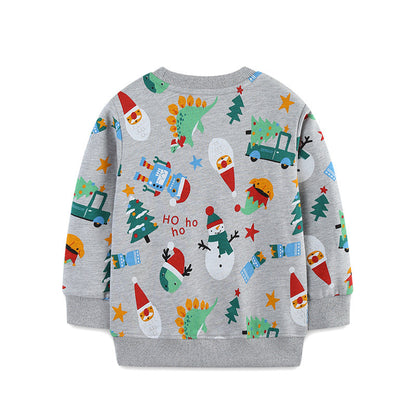 A christmas print sweater