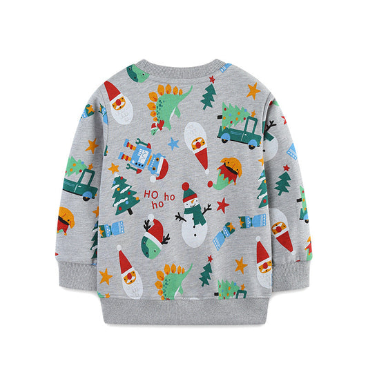 A christmas print sweater