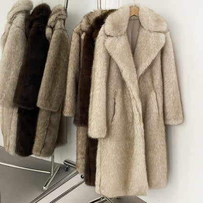 A faux fur jacket
