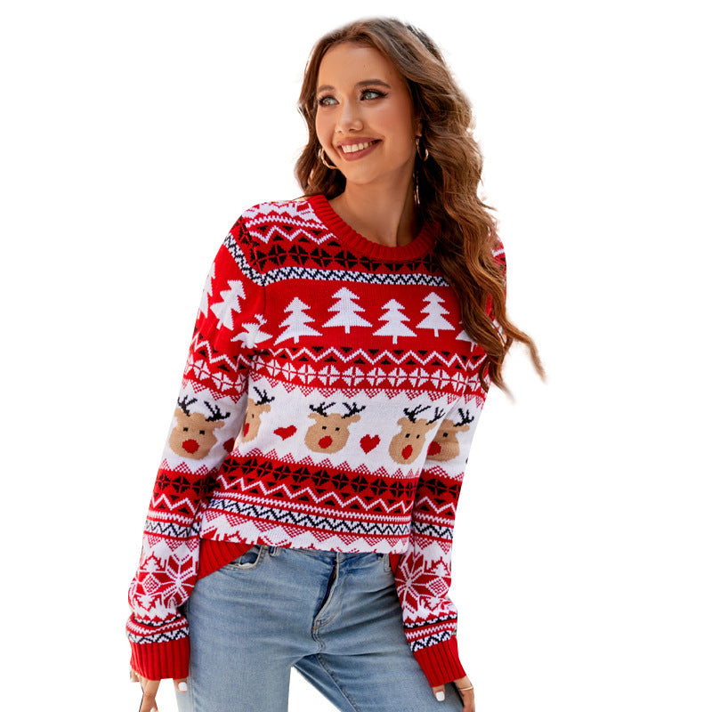 A printed knitted sweater