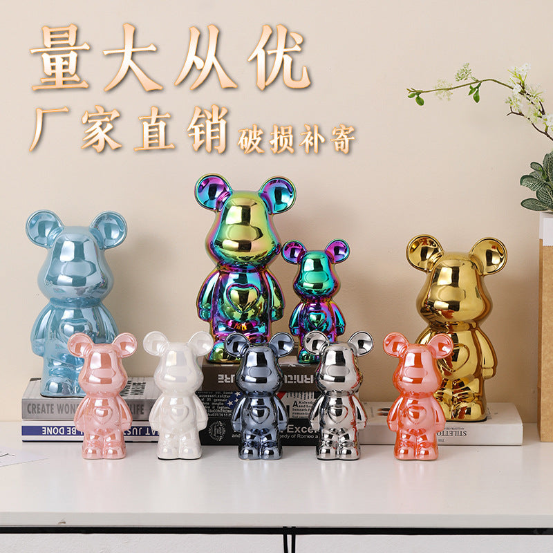 A cartoon love bear violent bear ornament