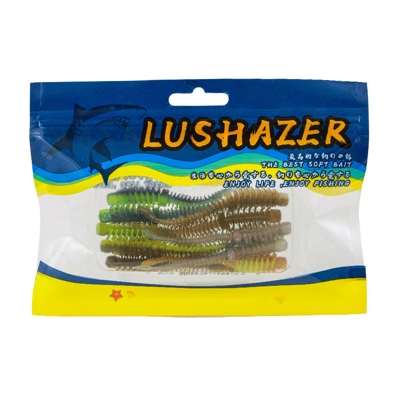 A floating dancer anti-thread needle tail Luya soft bait black pit bionic