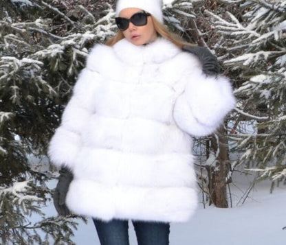 A faux fur jacket
