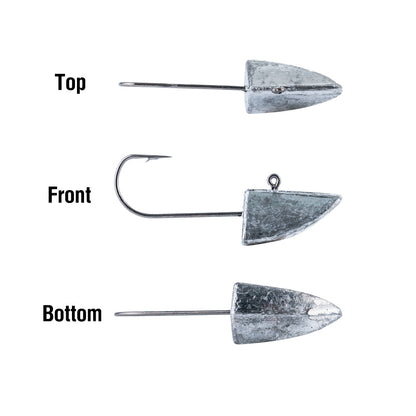 A fishing hook anti-hanging bottom fish hook, tumbler microscopic lead hook