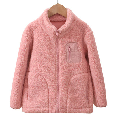 A Children's fleece warm jacket