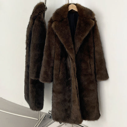 A faux fur jacket