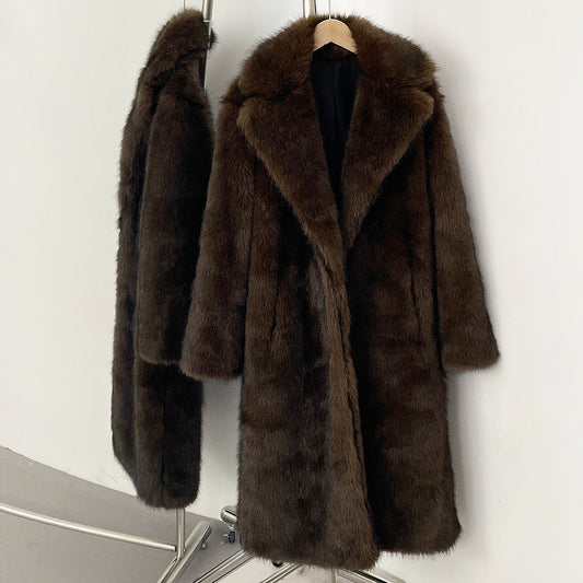 A faux fur jacket