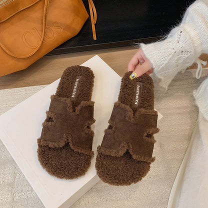 A plush slipper-winter