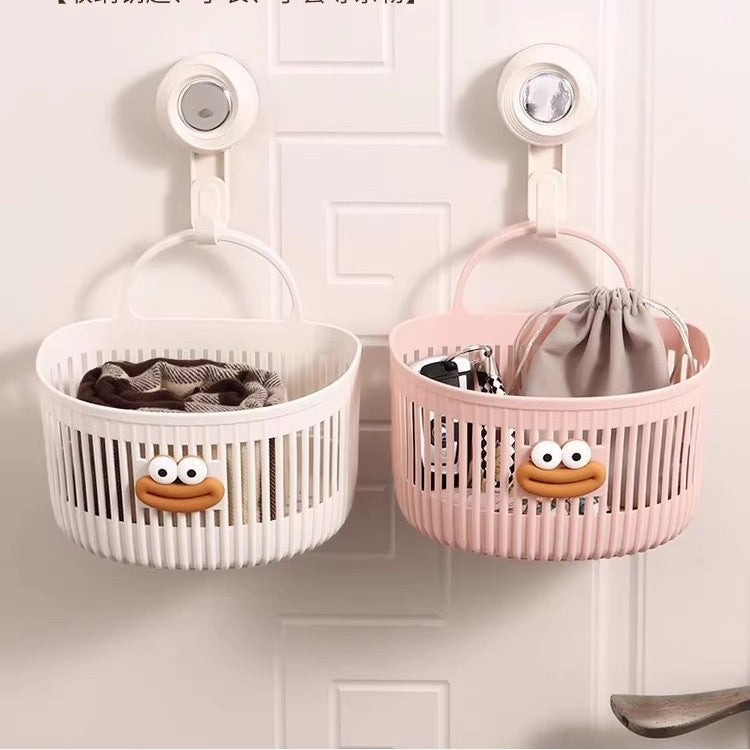 A storage basket hanging basket