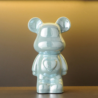 A cartoon love bear violent bear ornament