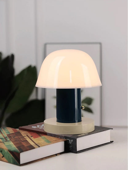 A mushroom lamp