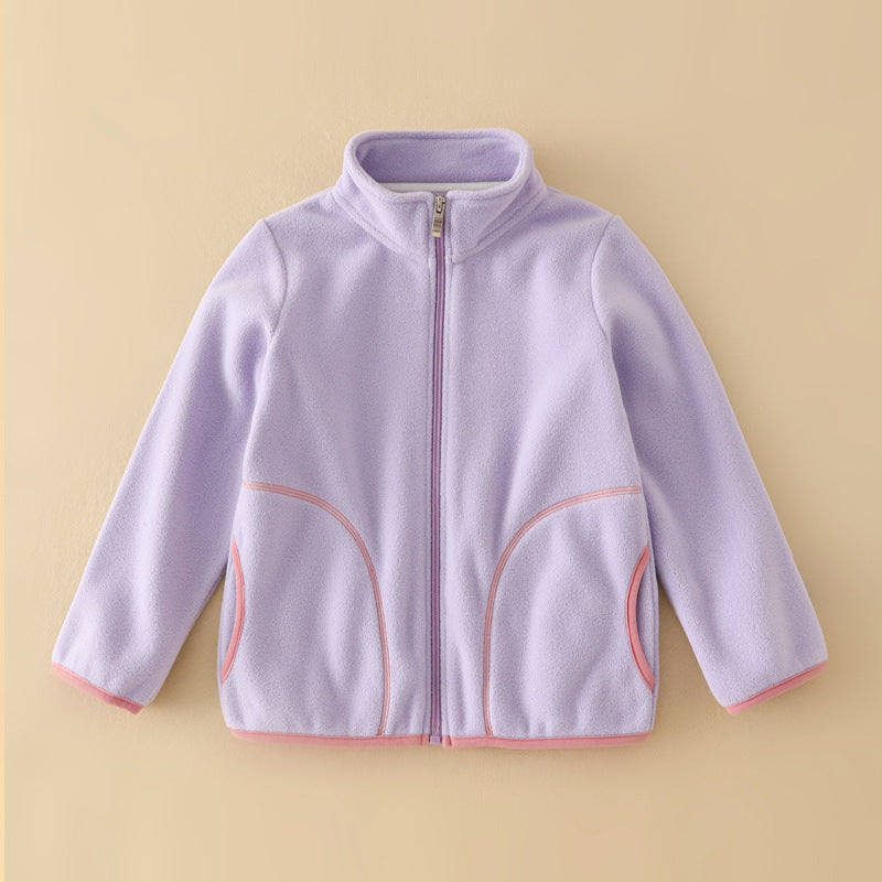 A Children's fleece warm jacket