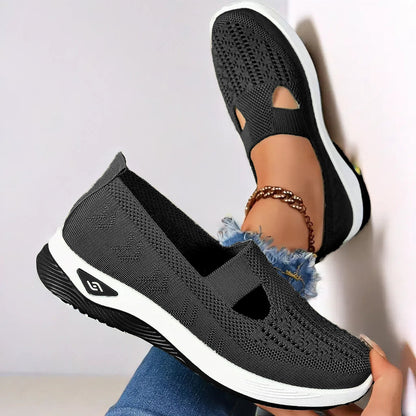 A shoes summer breathable sandals non-slip soft-soled elderly shoes women's casual shoes middle-aged and elderly walking shoes