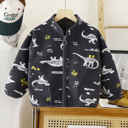 A children's warm fleece jacket for winter