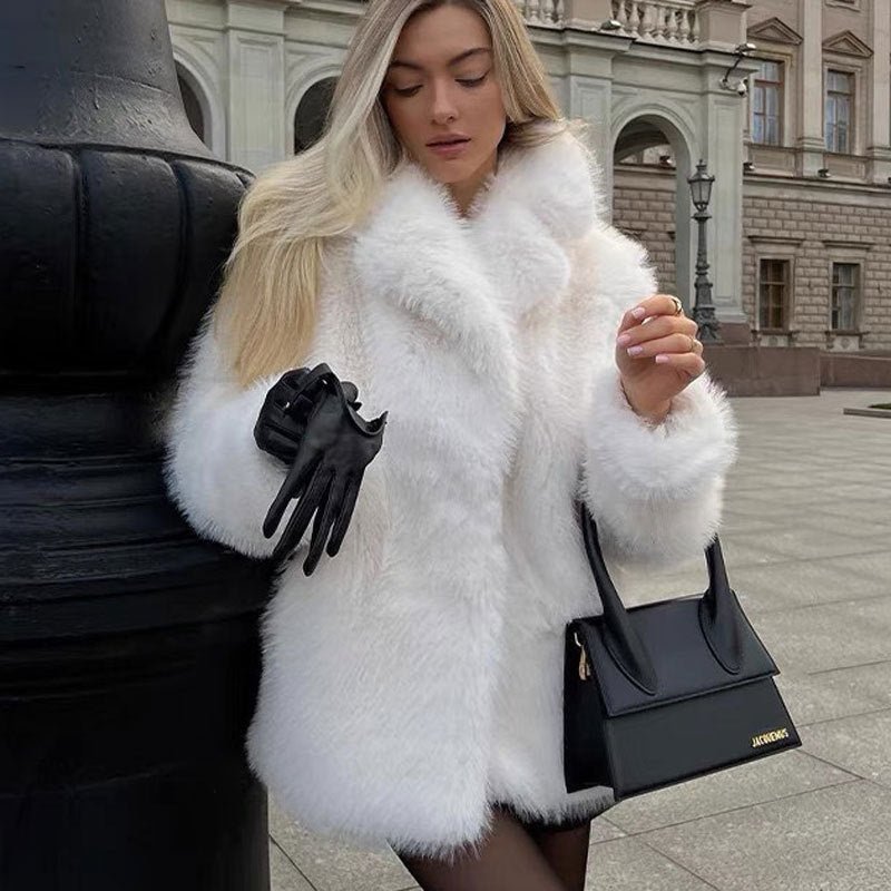 A faux fur jacket