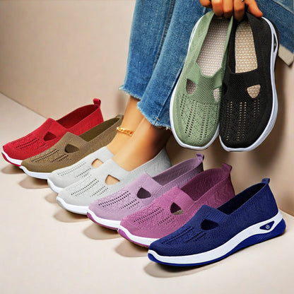 A shoes summer breathable sandals non-slip soft-soled elderly shoes women's casual shoes middle-aged and elderly walking shoes