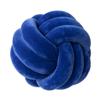 A braided ball pillow