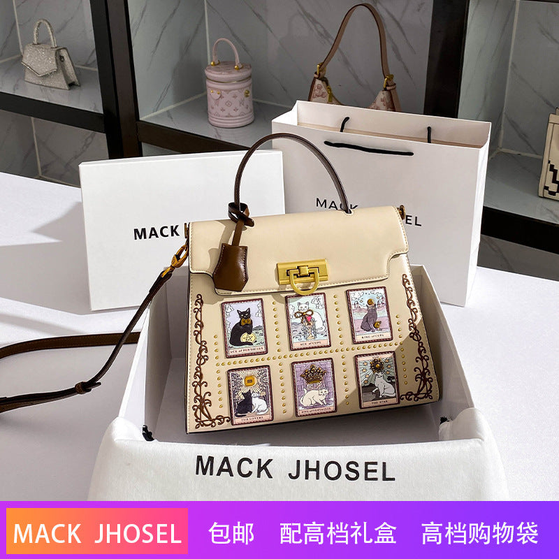 A fashion niche Kelly bag 0232 large capacity commuter portable platinum bag