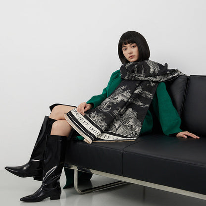 A scarf a warm shawl