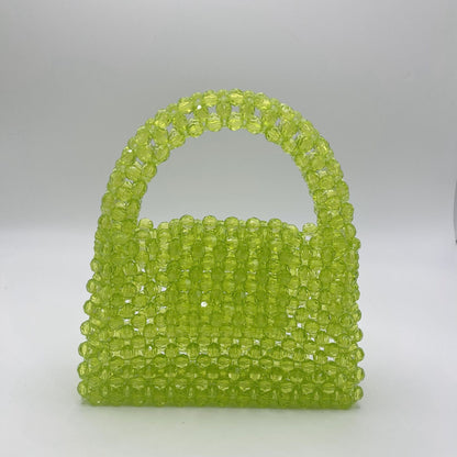 A niche design bag women's summer high-value girlfriends with the same multi-color cut beaded bag handmade DIY handbag