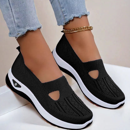 A shoes summer breathable sandals non-slip soft-soled elderly shoes women's casual shoes middle-aged and elderly walking shoes