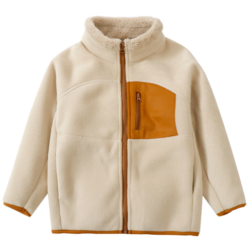 A Children's fleece warm jacket
