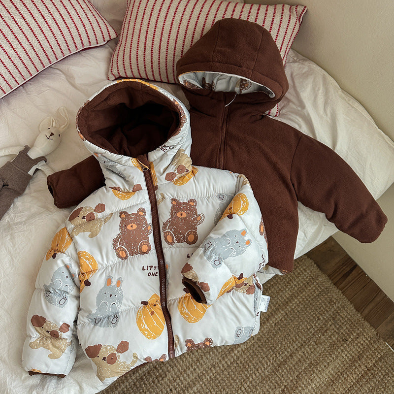 A Children's reversible warm jacket
