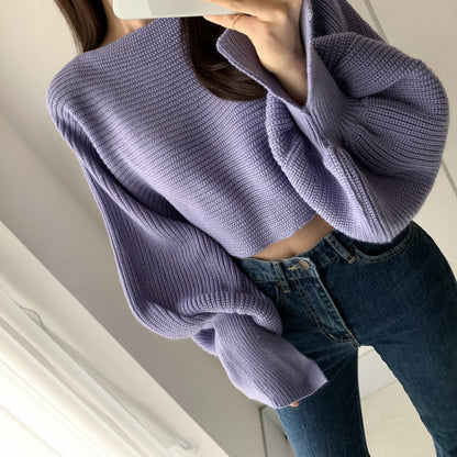 A knitted sweater