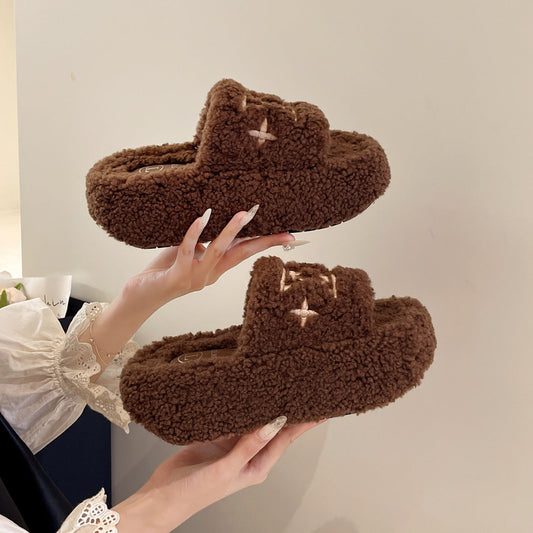 A plush slipper