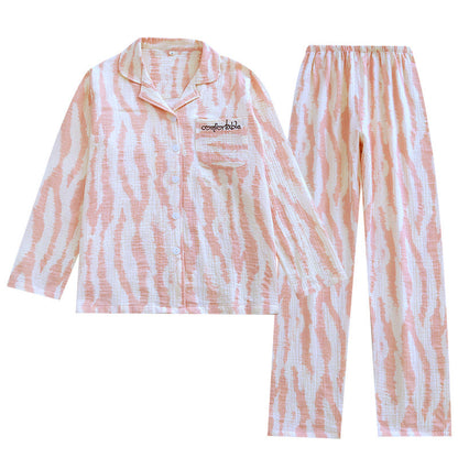 A cotton crepe simple loungewear