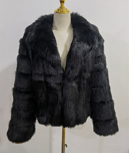 A faux fur jacket